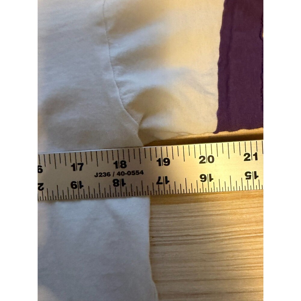 Minnesota Vikings Cream Graphic Tee with Purple & Yellow Accent - Picture 7 of 8